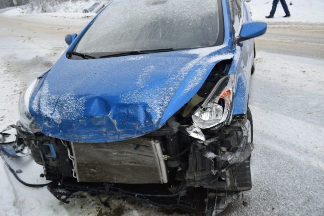 На автодороге Ухта – Сосногорск произошло столкновение двух Hyundai